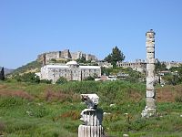 معبد آرتمیس در نزدیکی افسوس، امروزه چیز زیادی به جز چند ستون از این معبد باقی نمانده‌است