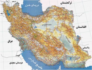 نقشه ایران .